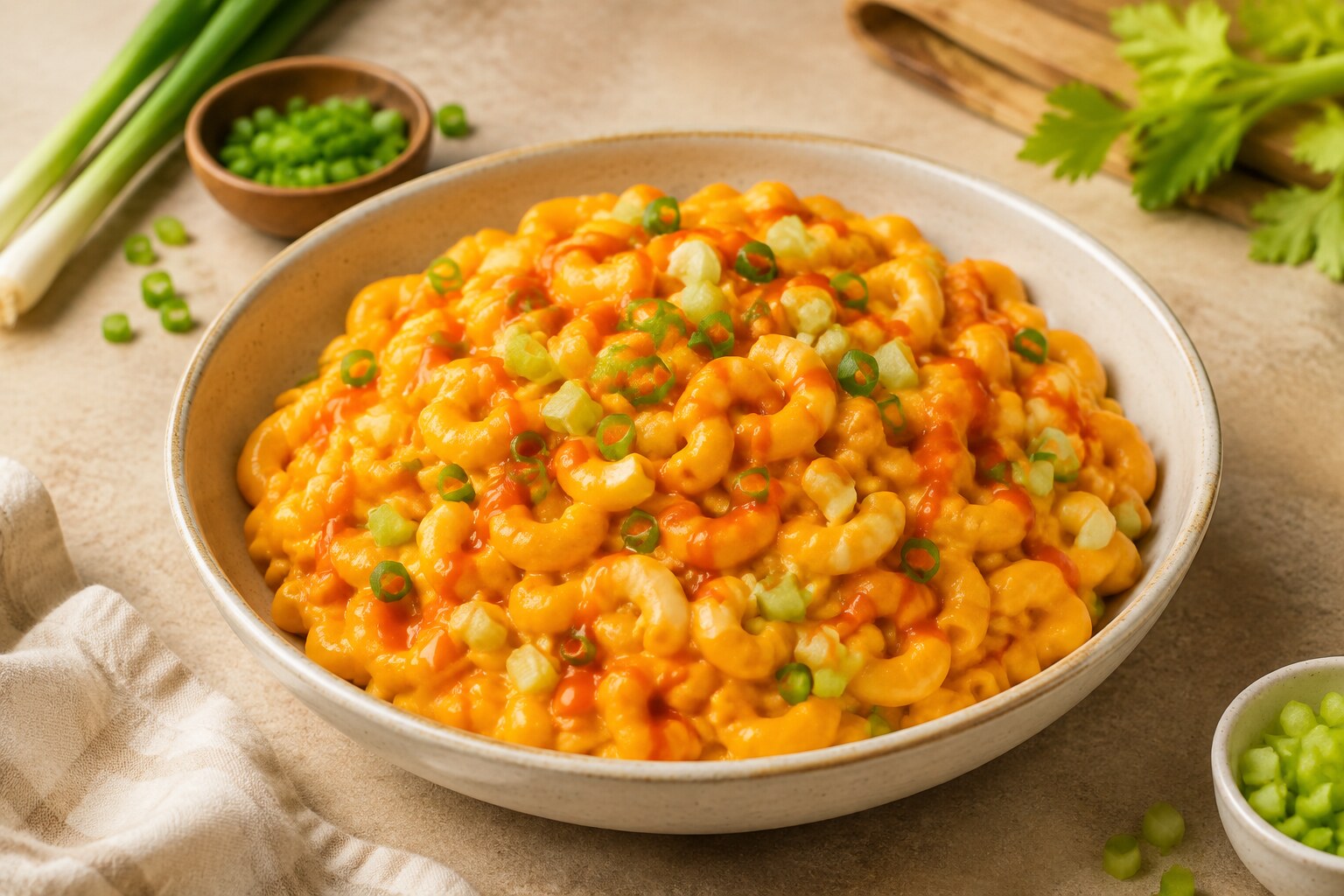 Buffalo Sweet-Potato Mac & Cheese