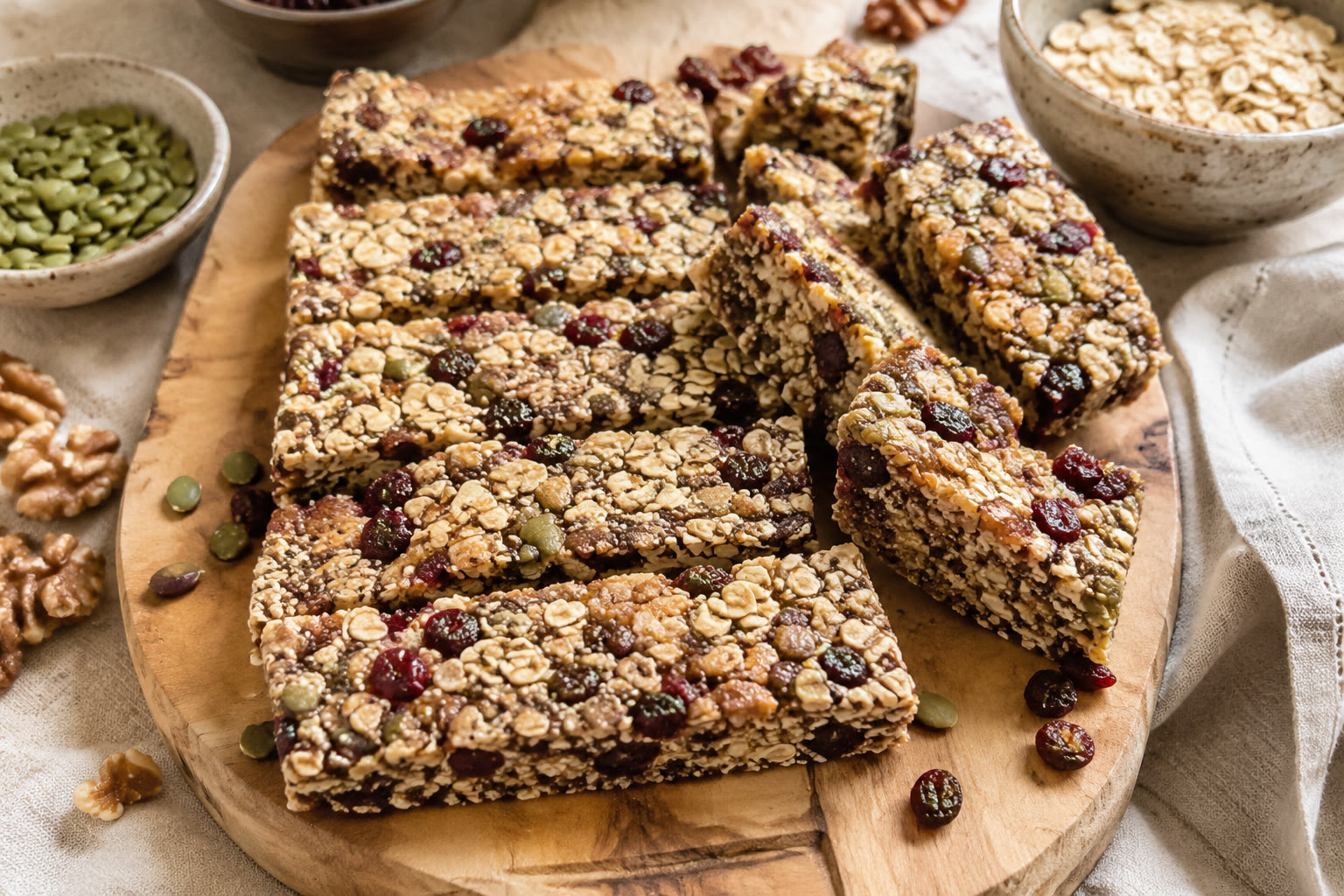 Chia, Oat & Date Snack Bars