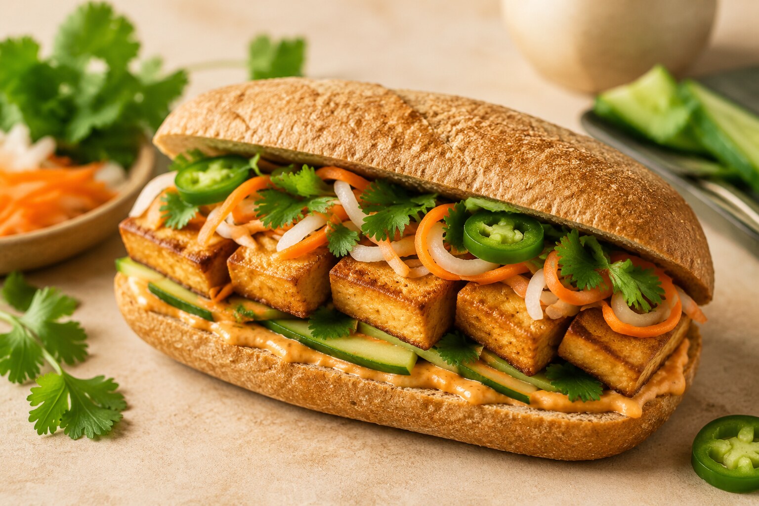 Crispy Tofu Bánh Mì