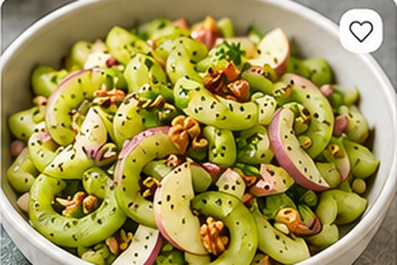 Crunchy Celery, Apple & Walnut Salad
