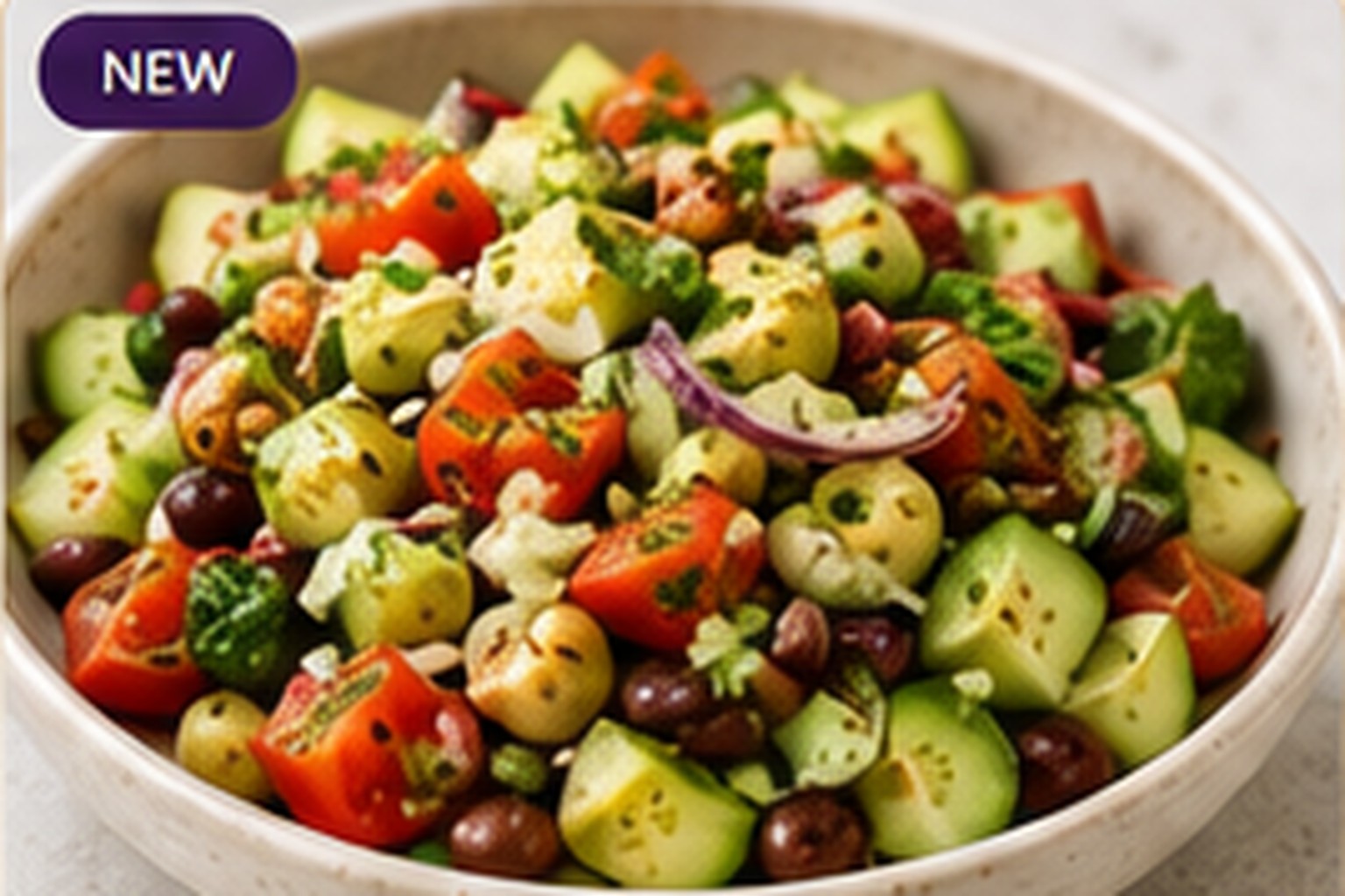 Bean, Avocado & Herb Goddess Salad
