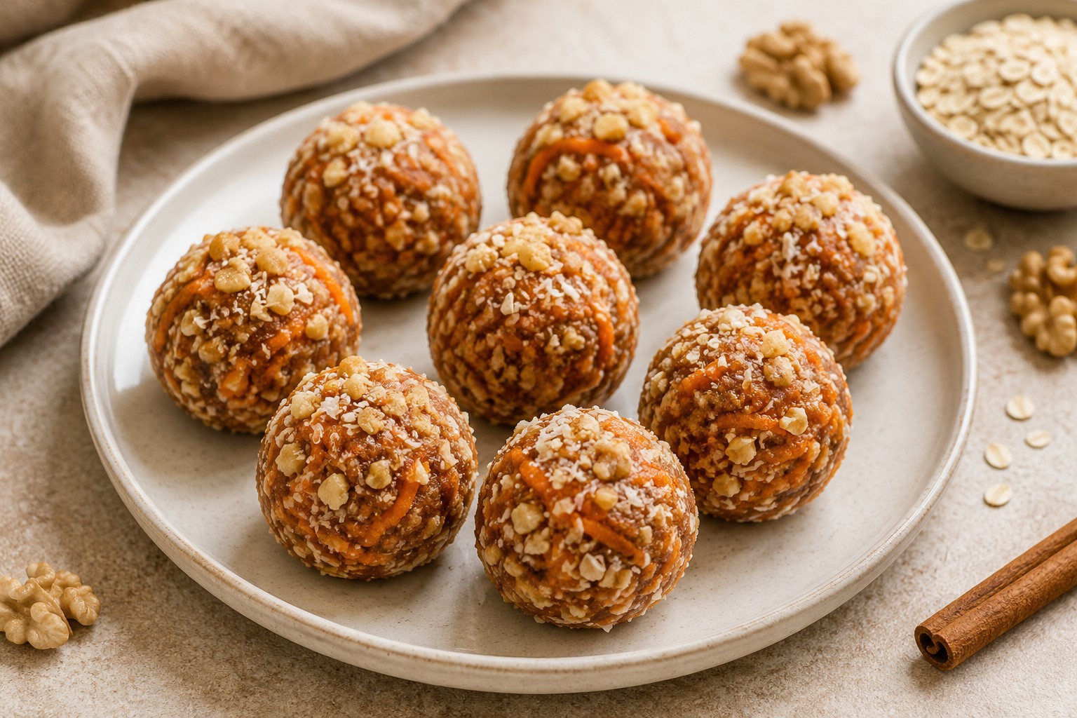 No-Bake Carrot Cake Bites