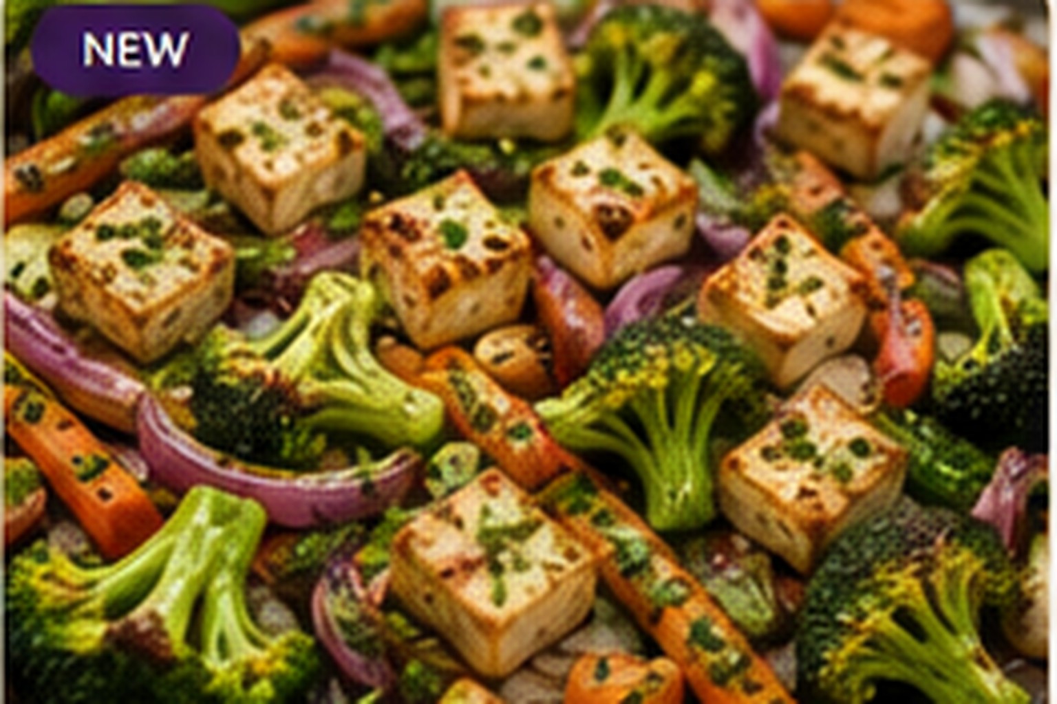 Sheet-Pan Garlic-Ranch Tofu & Vegetables