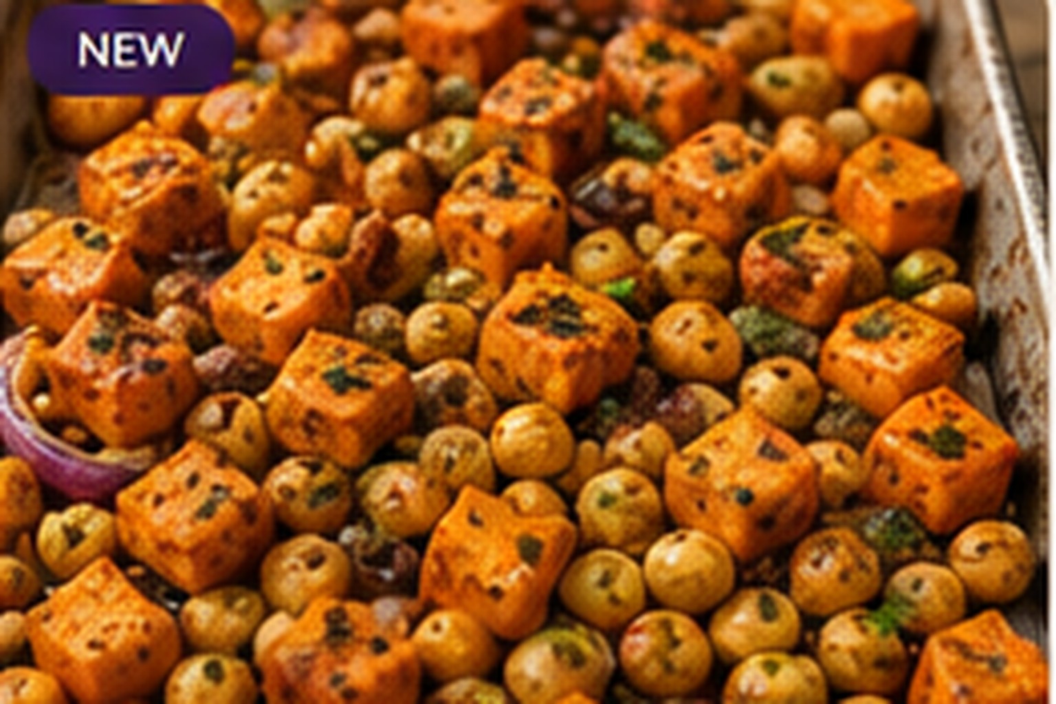 Sheet-Pan Za’atar Chickpeas & Sweet Potatoes