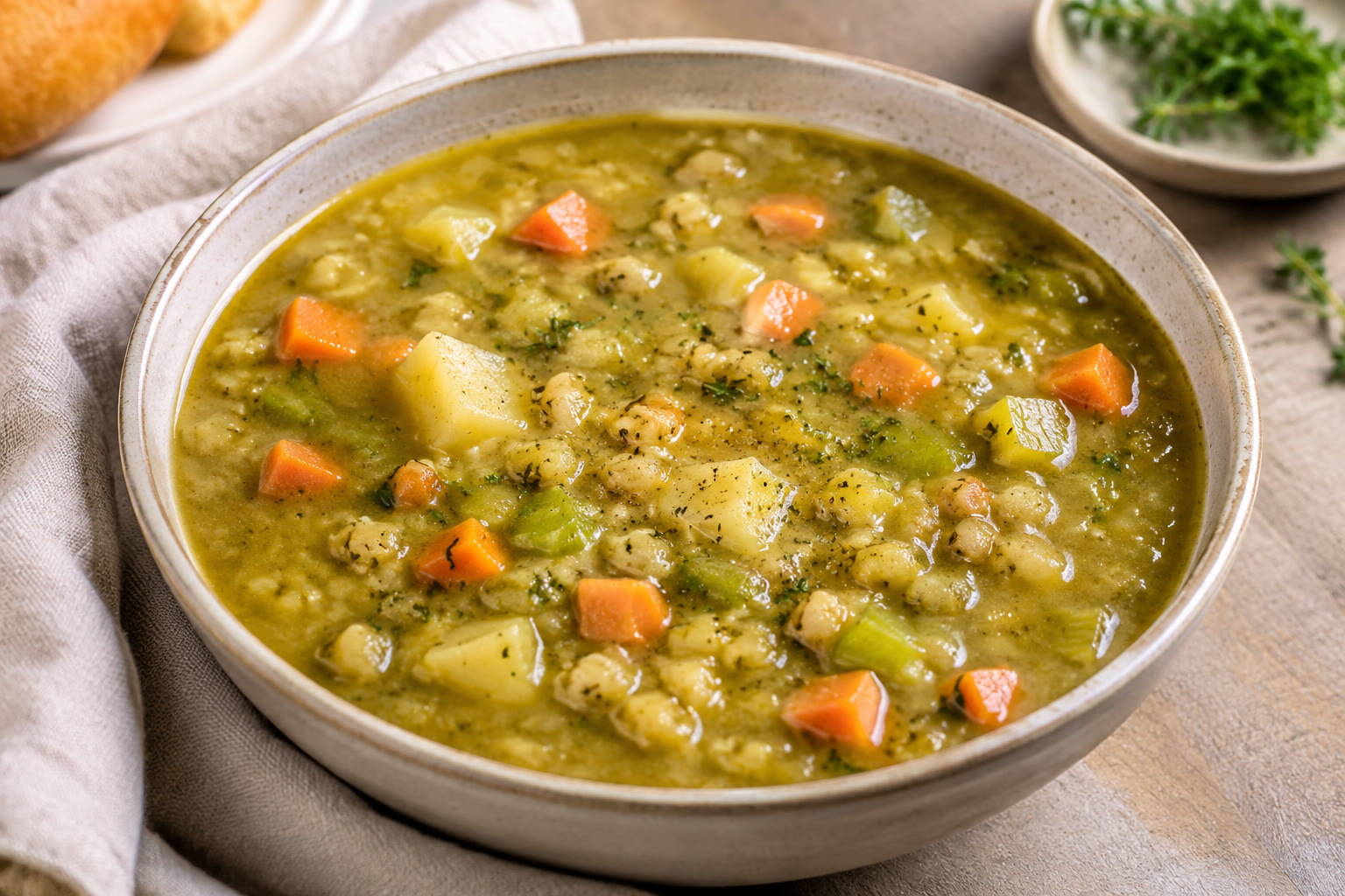 Split-Pea & Barley Soup