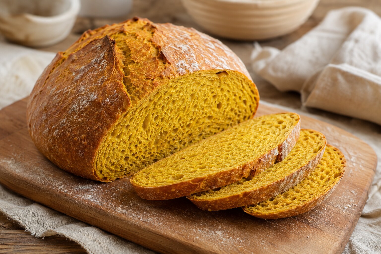Turmeric Whole Wheat Bread