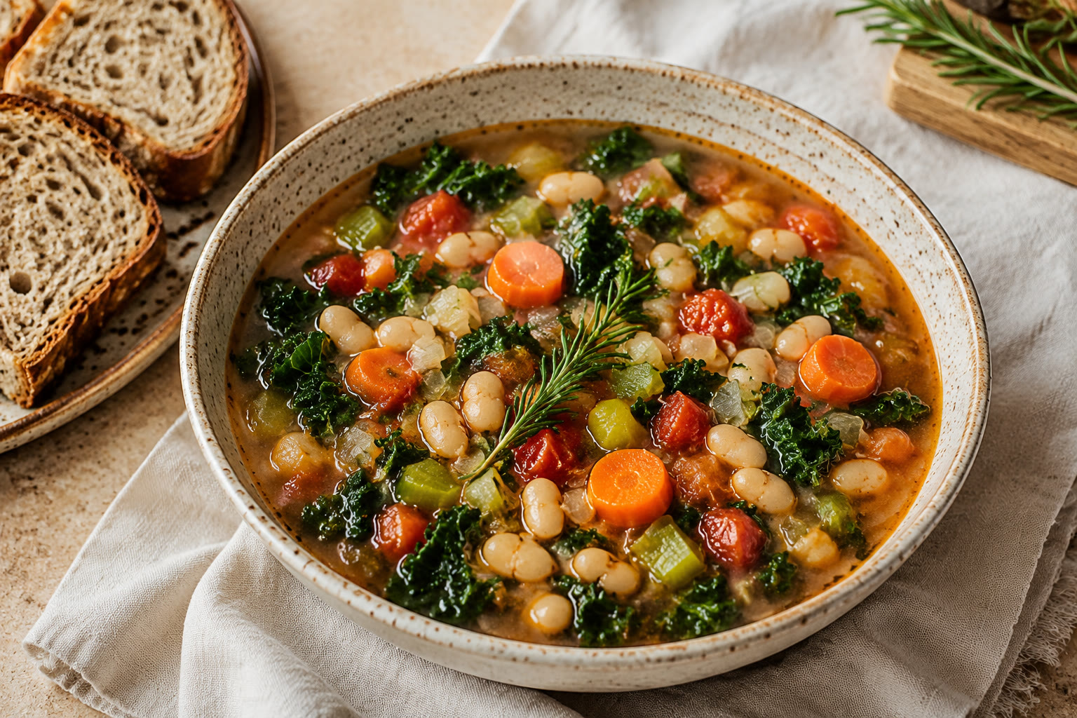 Tuscan Kale & White-Bean Soup