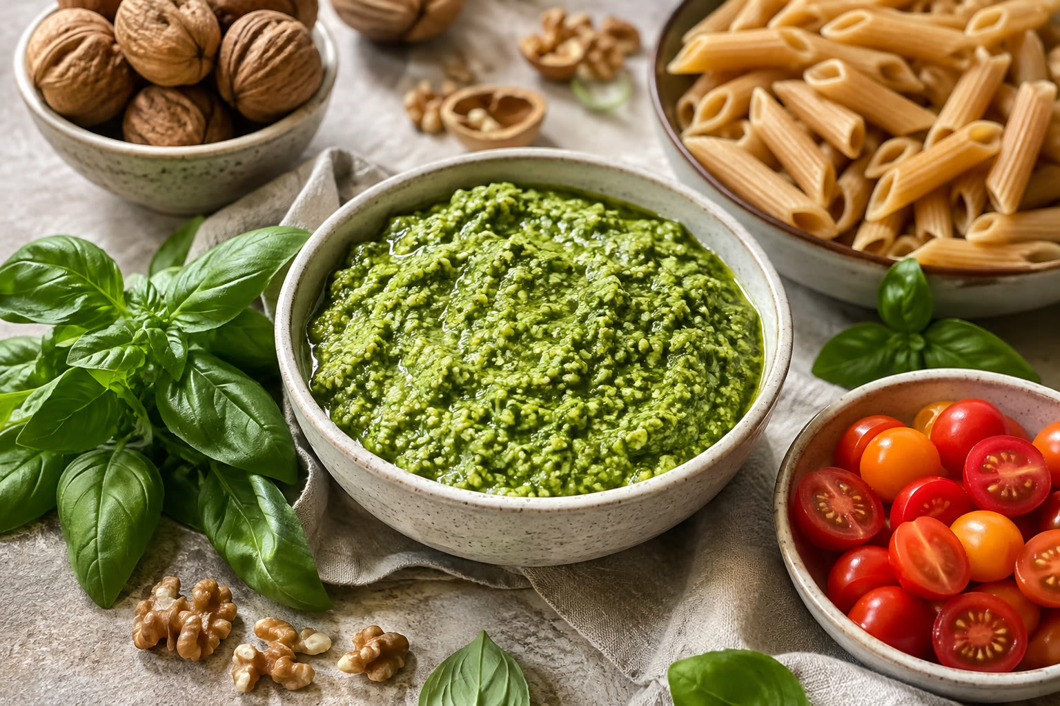 Walnut-Basil Pesto